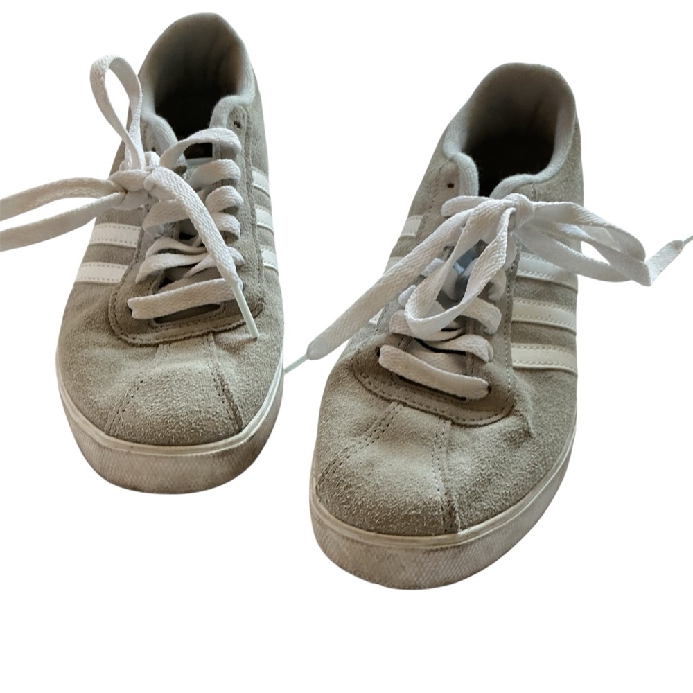 Adidas Courtset Womens Shoes AW4209 Lace Up Low Top Gray Sneaker Size 6 Running - Picture 3 of 8